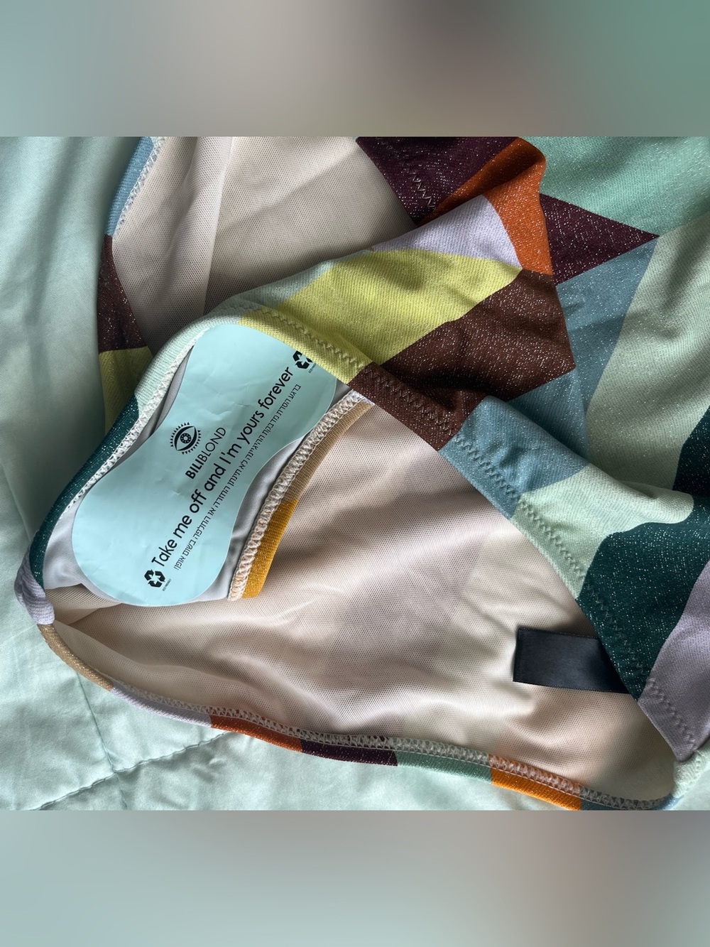 Multicolor Chevron One-Piece Swimsuit - Picture 4 of 7